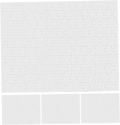Lege Puzzels - DIY Puzzel Tekenen - Creatief Bezig Zijn - Om Zelf Te Ontwerpen - 38x26 cm - Beige