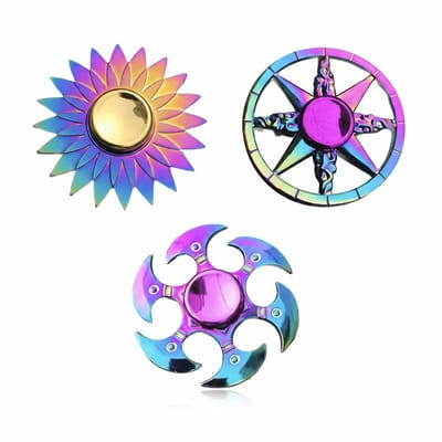Fidget Spinner Set 3 Stuks – Fidget Toys – Anti Stress Speelgoed – Reisspeelgoed – Speelgoed 1 jaar – Speelgoed 2 Jaar – Speelgoed 3 Jaar