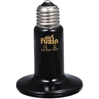 Ampoule à émetteur de chaleur en céramique AC220-230 V pour animaux de compagnie, lampe de broder pour reptiles, douille de support de base E26/E27 type 2 150w