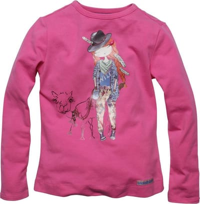 Moodstreet Meisjes T-shirt - azalea - Maat 116