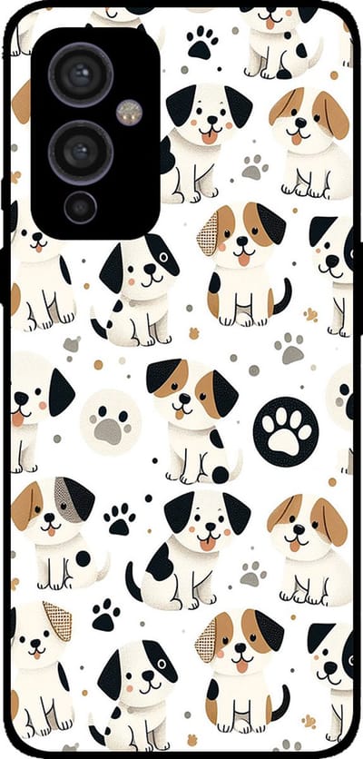 Smartphonica Telefoonhoesje Geschikt voor OnePlus 9 met honden opdruk - TPU backcover case dog design geschikt voor OnePlus 9