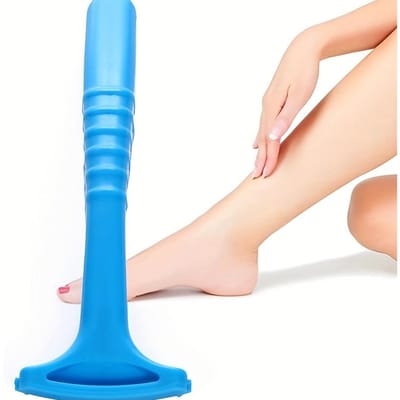 Dissolvant de callosités et de talons de pied, outil de soins de la peau, râpe de pédicure Portable en plastique bleu