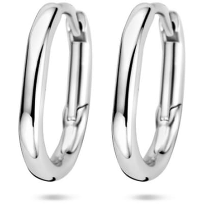 Zilver Gerhodineerd Klapoorringen Buis 2 MM 1340035