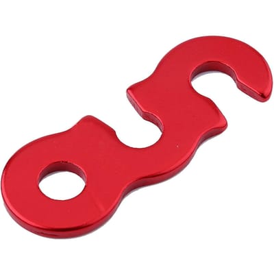 10 stuks Snelontgrendelende Luifel Tent Windtouw Gesp Stopper van Legering(Goud S)