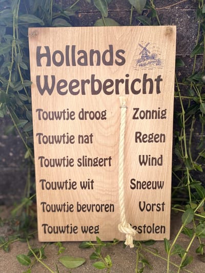 Hollands Weerbericht / weerstation / cadeau / verjaardag / moederdag cadeautje / vaderdag cadeau