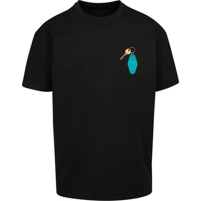 Mister Tee - California Motel Oversize Heren T-shirt - XS - Zwart