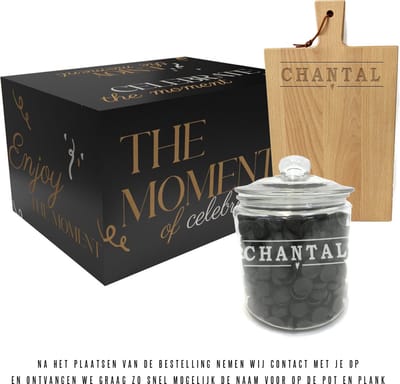 PERSOONLIJK Kerstpakket - Sintpakket - persoonlijk cadeau - Giftbox - relatiegeschenk - geschenkset - cadeaupakket - bedank cadeau - giftset MET NAAM. Persoonlijke basis die je zelf naar wens en nog persoonlijker kunt aanvullen. De snoeppot is leeg.