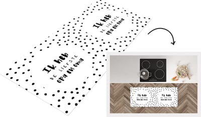 Keukenloper - Loper keuken - Spreuken - 'Ik heb de liefste opa en oma' - Quotes - 120x50 cm - Keukenloper vinyl