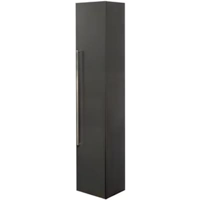 Aquazuro Hoge Badkamerkast Arezzo 25cm - Donkergrijs - Met 1 Deur - 25x150x30cm