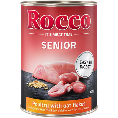 24x400g Senior Gevogelte & Havervlokken Rocco Hondenvoer