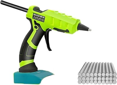 Draadloos Lijmpistool - Lijmpistool Set - Klusjes Binnen - Snelle Verwarming - 30 Lijmstiften - Blauw