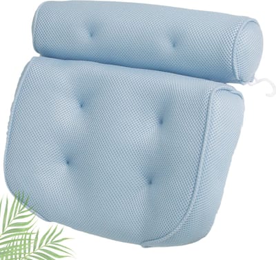 Bovista Badkussens Voor In Bad - Badkussen - Hoofdsteun Bad - Nekkussen Bad - Antislip - Spa Kussen - Jacuzzi Accessoires - Blauw