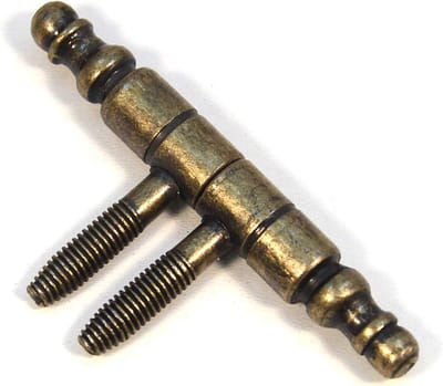 Schroefband Scharnieren - Deurbanden Sierkop - Deuren Monteren - Speciale Brons Afwerking - 80MM Band Hoogte - Brons