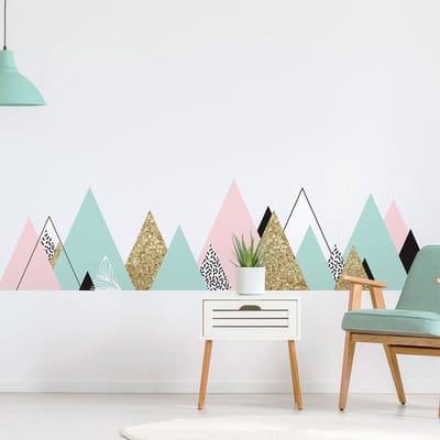 Muurstickers - Decoratie voor slaapkamer/woonkamer - Gigantische muursticker van het Scandinavische gebergte, de Tatra - 100x150cm