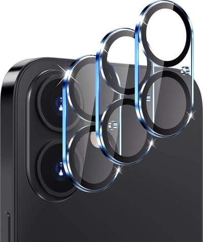 Camera Lens Protector voor iPhone 16 / 16 Plus [3 Pack] van MMOBIEL – Camera Lens Bescherming 9H Gehard Glas, Hoesje Vriendelijk, Krasbestendig, Luchtbelvrij, Eenvoudig te Installeren - Doorzichtig