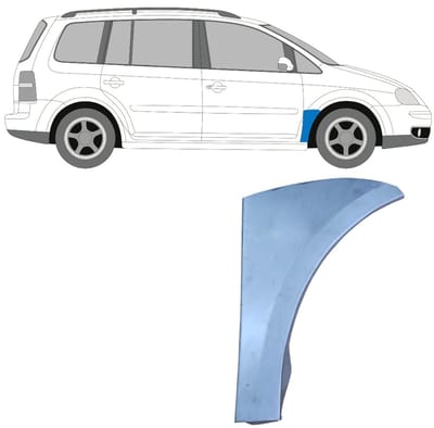 Reparatiepaneel voorspatbord voor Volkswagen Touran 2003-2010 / Rechts