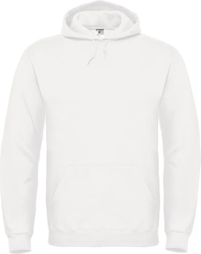 Cotton Rich Hooded Sweatshirt B&C Collectie maat XS Wit