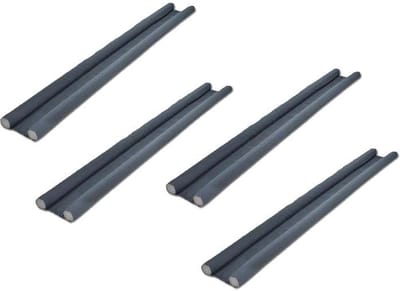 Hi Dubbele tochtstoppers - 4 stuks - 95 cm - Grijs