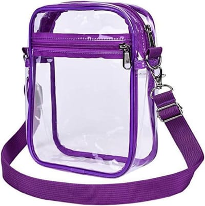 Doorzichtige Crossbody Tas - Schoudertas PVC - Dagelijks Gebruik - Verstelbare Band - 20 x 15 x 5 cm - Transparant