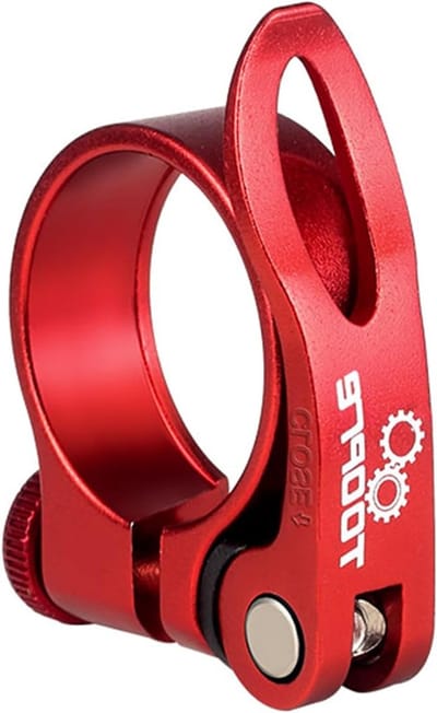 Zadelklem met snelle ontgrendelingshendel voor mountainbike of racefiets, 31.8mm en 34.9mm, eenvoudig te installeren en stevig
