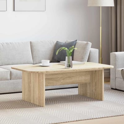 vidaXL - Salontafel - Sonoma - Eik - 93 - x - 53 - x - 33 - cm - Bewerkt - hout