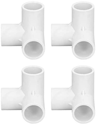 Dailygoods- Buisfitting 3-weg - 10 Stuks Buisconnector - PVC-kunststof - Haakse T-hoekconnector - 20 Mm Binnen - Praktisch en Effectief - Pvc Connector
