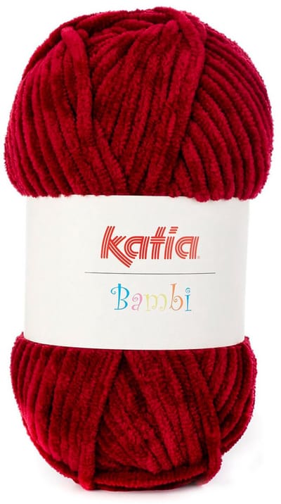 Katia Bambi - 327 wijnrood - Chenille Garen