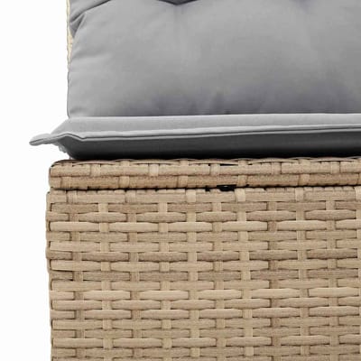 vidaXL - Tuinbank - Set - 9 - st - 8-Aantal - zitplaatsen - Beige - Poly - rattan