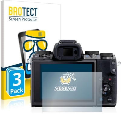 Screenprotector 3 Stuks voor Canon EOS M5 Beschermglas transparant
