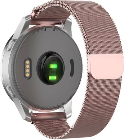 Milanees Bandje - Roze - Geschikt voor Huawei & Fossil & meer - Bandbreedte 18mm