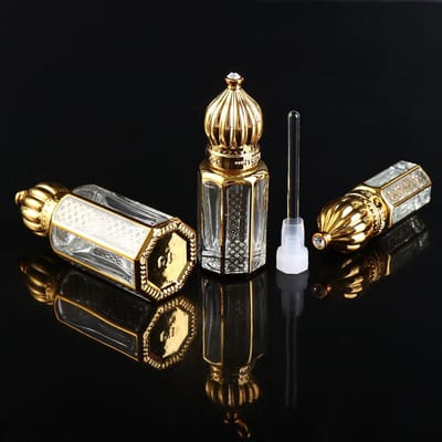 Contenants Cosmétiques Vides Verre Flacons Échantillon Vintage Type Rechargeable Flacons Flacons Huile Essentielle Flacons Parfum Flacons Compte-gouttes 6ml