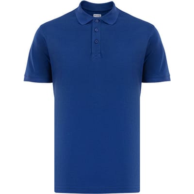 Milanoro - Elegante katoenen polo voor heren - Koningsblauw - XXL
