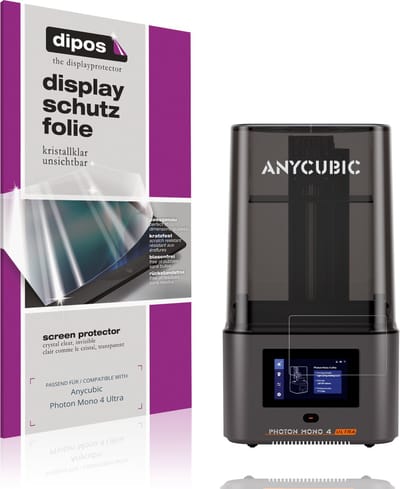 dipos – 2x Beschermfolie geschikt voor Anycubic Photon Mono 4 Ultra | Krasbestendige & heldere Screenprotector Ultra-Thin