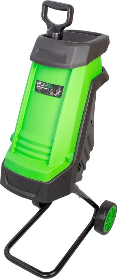 Profeco stille hakselaar 2500W - Tuinhakselaar - Versnipperaar voor 40mm takdikte - Incl. 50 liter opvangzak en veilige duwstok
