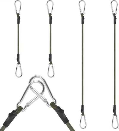 4 Stuks Spanband met Elastische Expander voor Bagage Luifels Fietsen - Multifunctioneel en Veilig