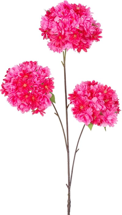 Easyplants | Kunsttak Kersenbloesem 85 cm roze | Zijde | Nepbloemen | roze | Onderhoudsvrij | Kant-en-klaar