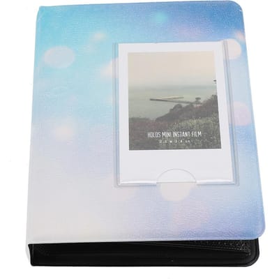 64 vakken 3in Mini Fotoalbum voor Fujifilm7s/8/25/50s/90 Foto Etui Opberg Blauw white