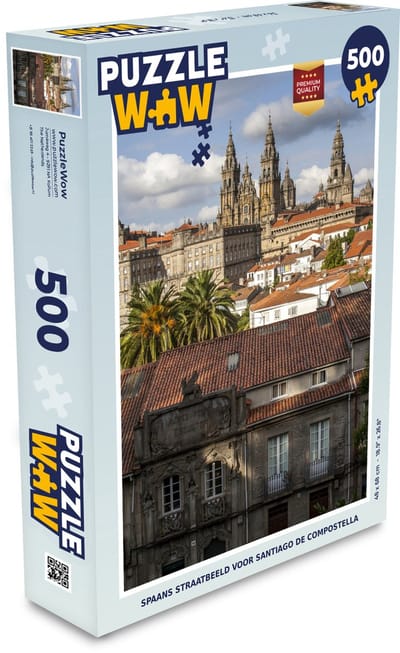 Puzzel Spaans straatbeeld voor Santiago de Compostella - Legpuzzel - Puzzel 500 stukjes