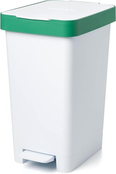 Smart Afvalbak - Prullenbak Pedal - Hygiënisch Afval Verwerken - BPA-Vrij Polypropyleen - 25 Liter - Recycled Groen