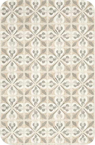WC mat 40x60 cm - Antislip - Tegel - Motief - Beige - Toiletmat - Vloermat - Douchemat - Toilet tapijt - Toiletmatten
