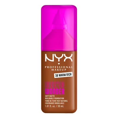 NYX Professional Make Up Make 'EM Wonder Foundation - Zachte matte finish - Met huidverzorgende hyaluronzuur - Warm Rich