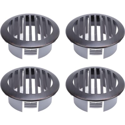 4 Stuks 3 inch 76mm Camper Luchtrooster Plafondrooster 316 Roestvrij Staal Boot Ventilatiekap Rond Luchtgat Rooster voor Jacht zwart