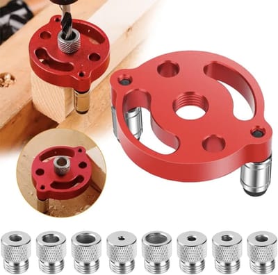 Houtbewerking Boorgids en Centrum Finder voor Precisie Boren van 3 tot 10 mm, Ideaal voor Verticale Boren en Houtbewerking Tools