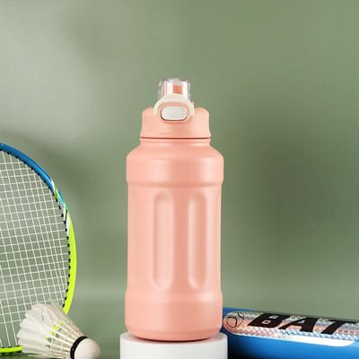 Nouvelle tasse isotherme grande capacité en acier inoxydable pour hommes, pour sports de plein air, bouilloire avec poignée 600ml
