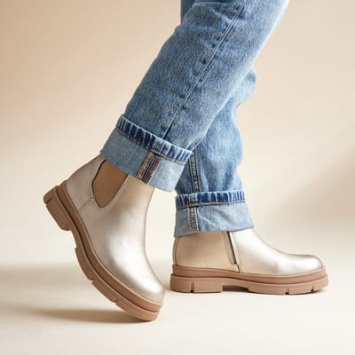 Muyters Chelsea boots goud Synthetisch - Maat 28 - Kinderschoenen