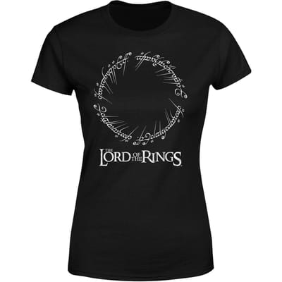 Lord Of The Rings Crest Women's T-Shirt - Black - XS
