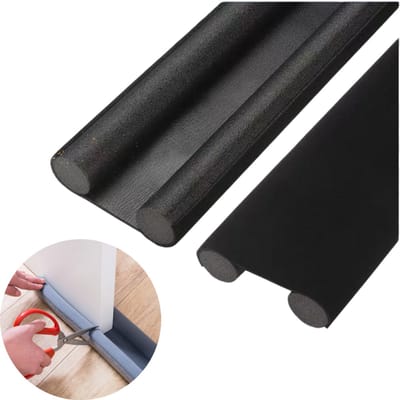2-pack Deurtochtstrips – Dubbellaagse afdichting – Wind- & geluidsisolerend – Afdichting voor deurspleten – Thermische & stofwerende tochtstopper – 93 cm