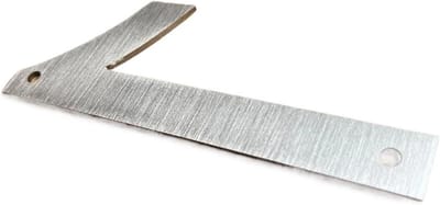Huisnummer - Deurplaat Nummer - Adres Aangeven - Geborsteld Staal - 127mm Hoog - Zilverkleurig