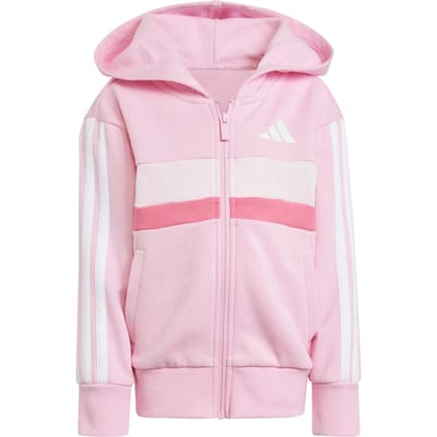 Adidas Seasonal Essentials Tiberio 3 Stripes Fleece Trainingspak Roze 3-4 Years Kinderen
