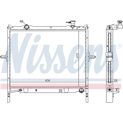 Radiator, motorkoeling NISSENS 66767